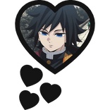 Giyuu Tomioka Thinking Hearts Demon Slayer