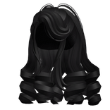 Glamorous 2000s Royal Curls in Black