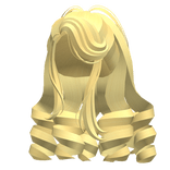 Glamorous 2000s Royal Curls in Light Yellow