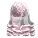 Glamorous 2000s Royal Curls in White & Pink