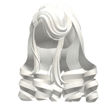 Glamorous 2000s Royal Curls in White
