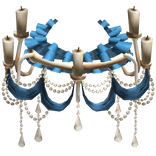 Glamorous chandelier Rococo Skirt [Blue]