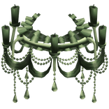 Glamorous chandelier Rococo Skirt [Emerald]