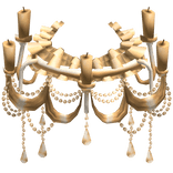 Glamorous chandelier Rococo Skirt [ Gold ]