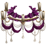 Glamorous chandelier Rococo Skirt [phoenician pur]