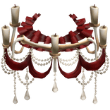 Glamorous chandelier Rococo Skirt [Ruby]