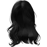 ♡ glamorous voluminous waves black 