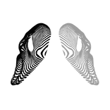 Glitch Animated Glowing Ghost Mask 