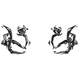 [GLITCHED] Black Electric Aura Top