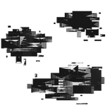 Glitched TV Static Body Monotone White (Animated)