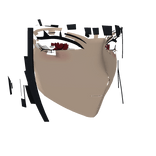 Glitchy Theater Ghost Mask