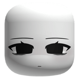 Gloomy Eyes Face - White