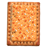 Glossy orange-cream toaster pastry