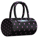 glossy polka dot bag  ♡ blk nd pink