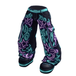 Glow Black Emissive Baggy Pants 