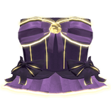 🎀Glow Coquette Bow Corset Dress Purple Yellow