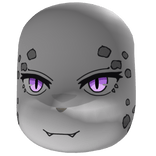 Glowing Amethyst Eyes Smug Snow Leopard