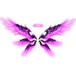Glowing Angel Wings w/ Halo - Pink (Emissive)