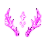 [GLOWING] Brillantes Cuernos Rosa y2k MOE Vkei