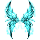 Glowing Butterfly Wings (Emissive) - Ice Blue