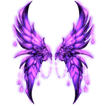 Glowing Butterfly Wings (Emissive) - Purple