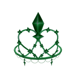 GLOWING celestial green jade tiara EMISSIVE