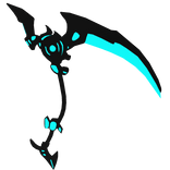 Glowing Cyan Scythe