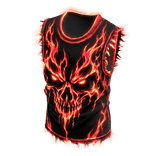 🔥 GLOWING Demon Flames Vest EMISSIVE