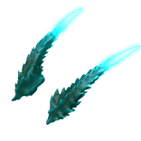 Glowing Demon Horns (Emissive) - Korblox Blue