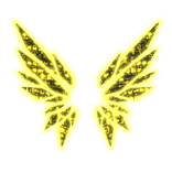 Glowing Emissive Animated Gold Hacker Wings