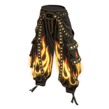 🔥 Glowing Emissive Blazing Pants - Fire Flames