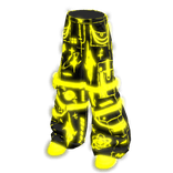 Glowing Emissive Cyber Y2K Scene Cargo Pant Yellow
