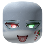 Glowing eyes Anime Snowflake Candy Cane Christmas
