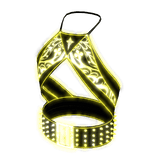 Glowing Goth Studded Halter Top Yellow[MAX]