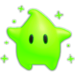 Glowing Green Luma Galaxy Star Pal (Emissive)