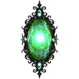 Glowing Halloween Green Gothic Portal (emissive)