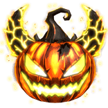 (GLOWING) Jack o lantern Pumpkin Halloween Head
