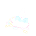 GLOWING Kawaiii cute yum melted icecream EMISSIVE