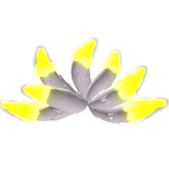 Glowing Kitsune Tail (Emissive) - Gold Yellow
