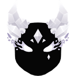 Glowing Mask Of Fire White