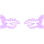 Glowing Neon Purple Cute Fairy Lashes [EMISSIVE]
