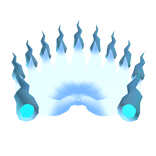 Glowing Nine-Tailed Spirit Fox Tail Blue