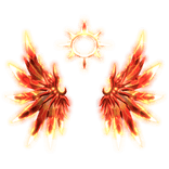 [GLOWING] Phoenix Flame Wings w/ Halo