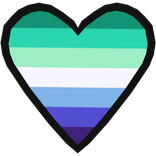 *GLOWING* Pride Heart Pin Patch