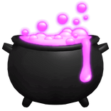 ♡ : [ GLOWING ] purple witch cauldron emissive
