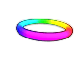 Glowing Rainbow Halo