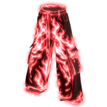 🔥 Glowing Red Flames Emissive Pants