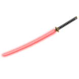glowing red katana