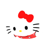 Glowing Red Kitty On Head
