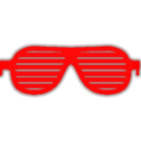 [GLOWING] Red Shutter Shades